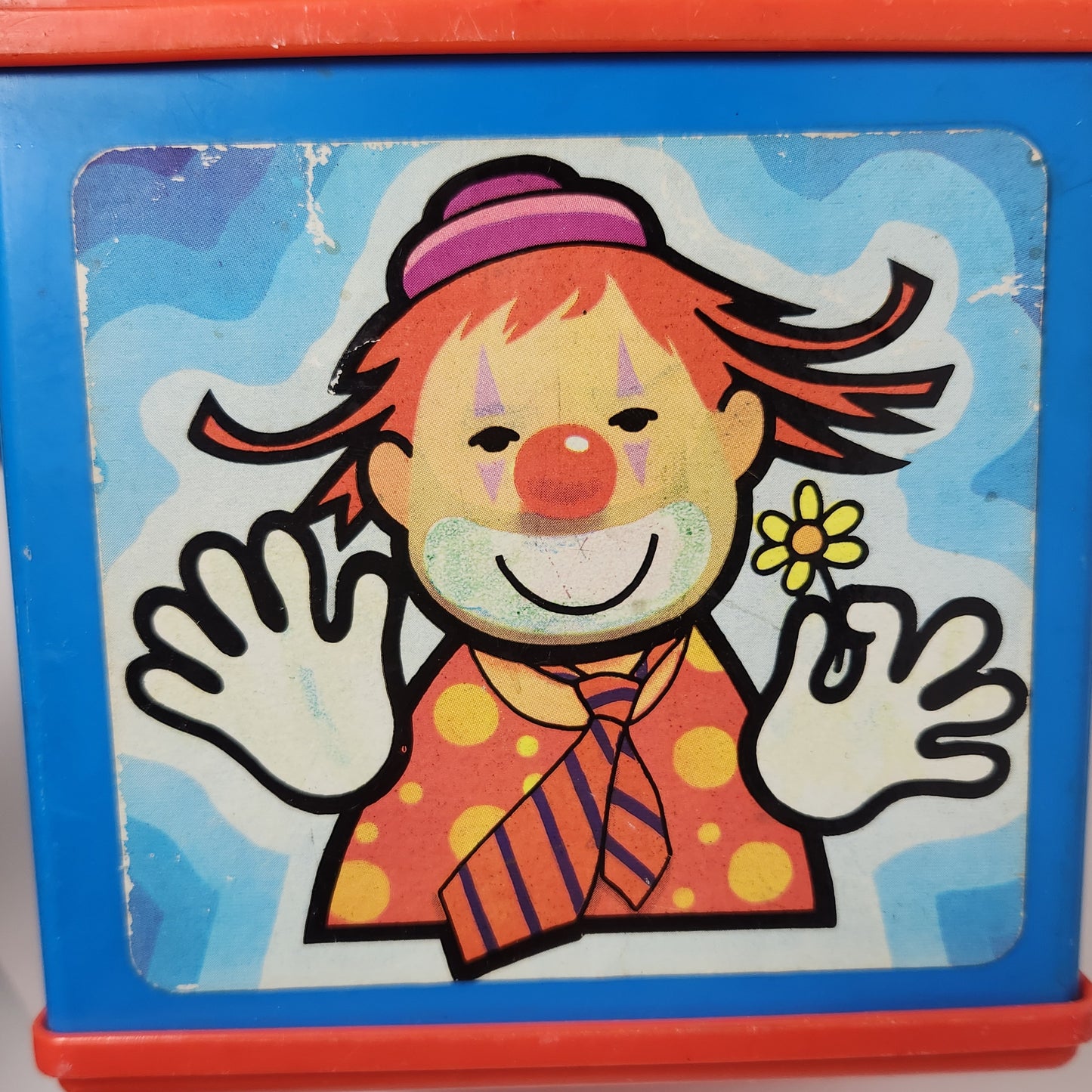 Mattel - Wind-Up Jack in the Music Box Toy 1976