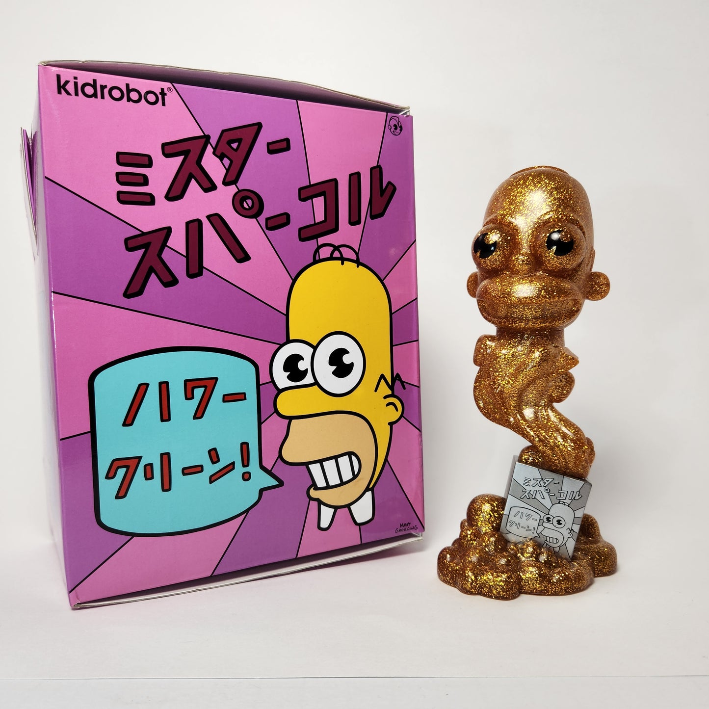 Kidrobot - Matt Groening - Mr. Sparkle (Gold Glitter) 2016