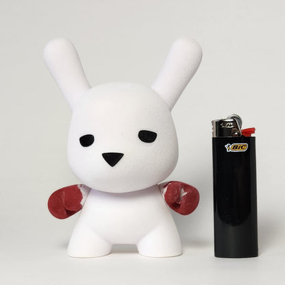 Kidrobot - Luke Chueh - Flocked Wannabe Dunny 2018 (DAMAGED)