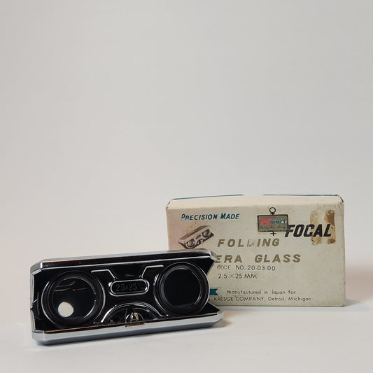Vintage K-Mart Focal Folding Opera Compact Binoculars 1960s - 1970s
