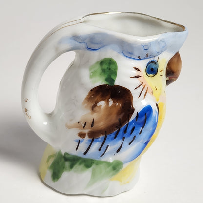 Ceramic Parrot Creamer Pitcher 1950s
