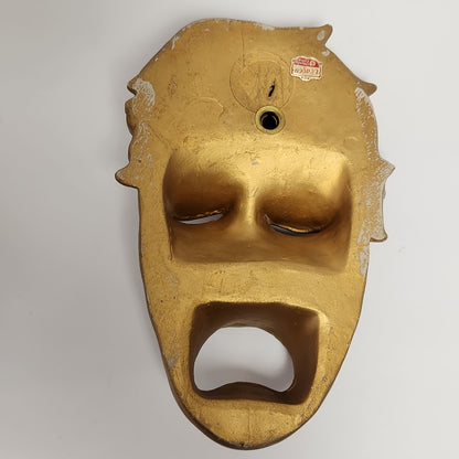 Ucagco - Comedy and Tragedy Gold Theater Masks Set of 2