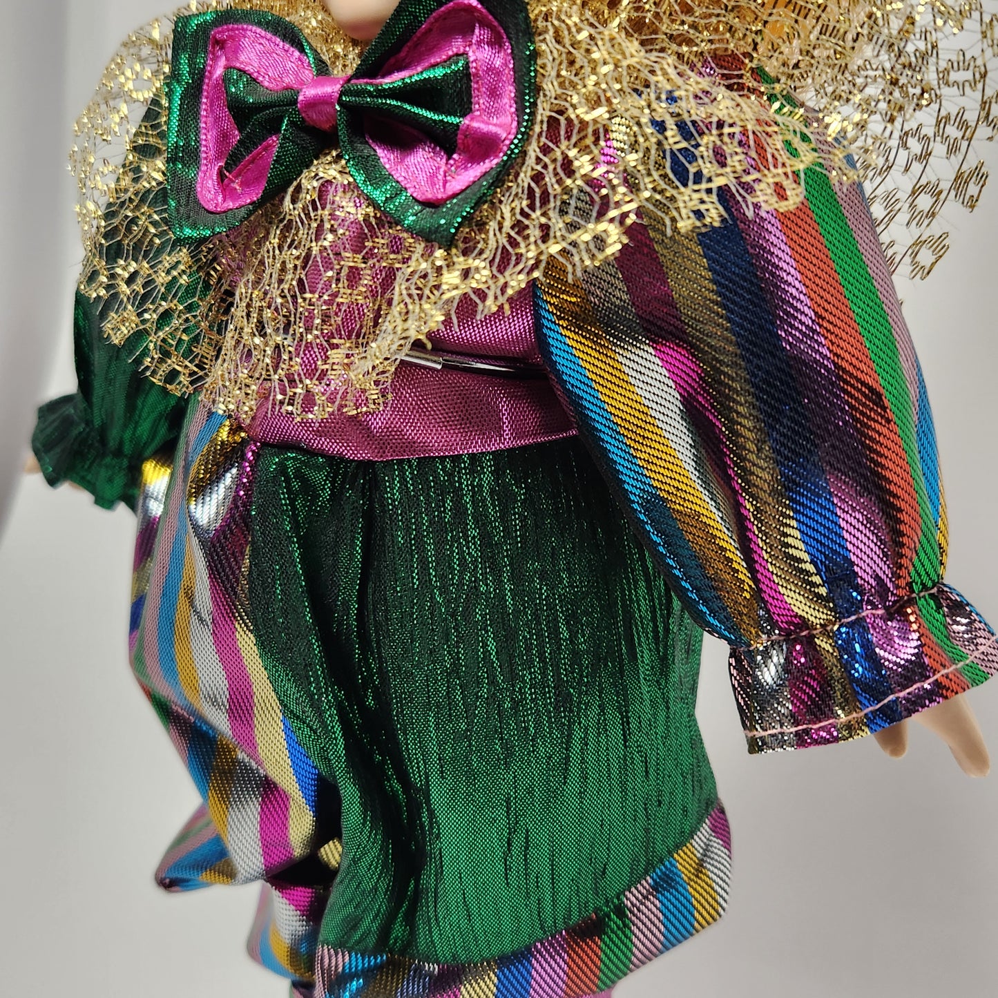 Collector's Choice - Porcelain Jester Doll with Stand