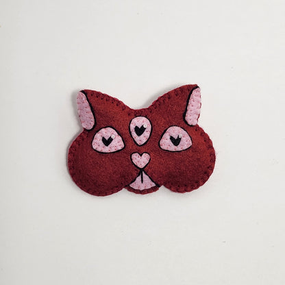 BANGcreated! - Love Cats 1.75" x 2.25" Felt Pin
