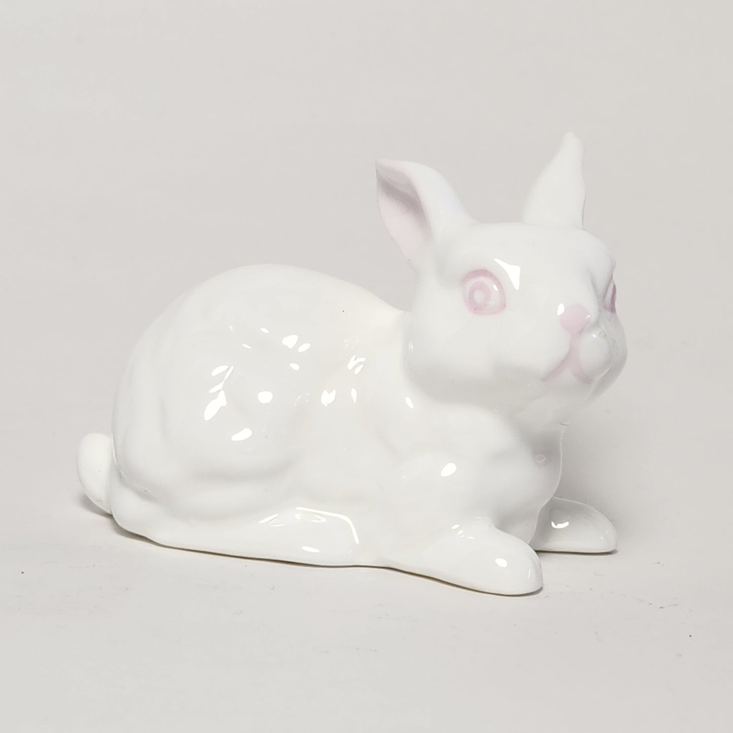 White Bone China Rabbit Figurine