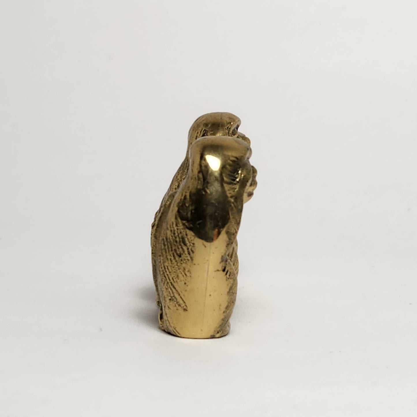 Three Wise Monkeys Brass Figurine