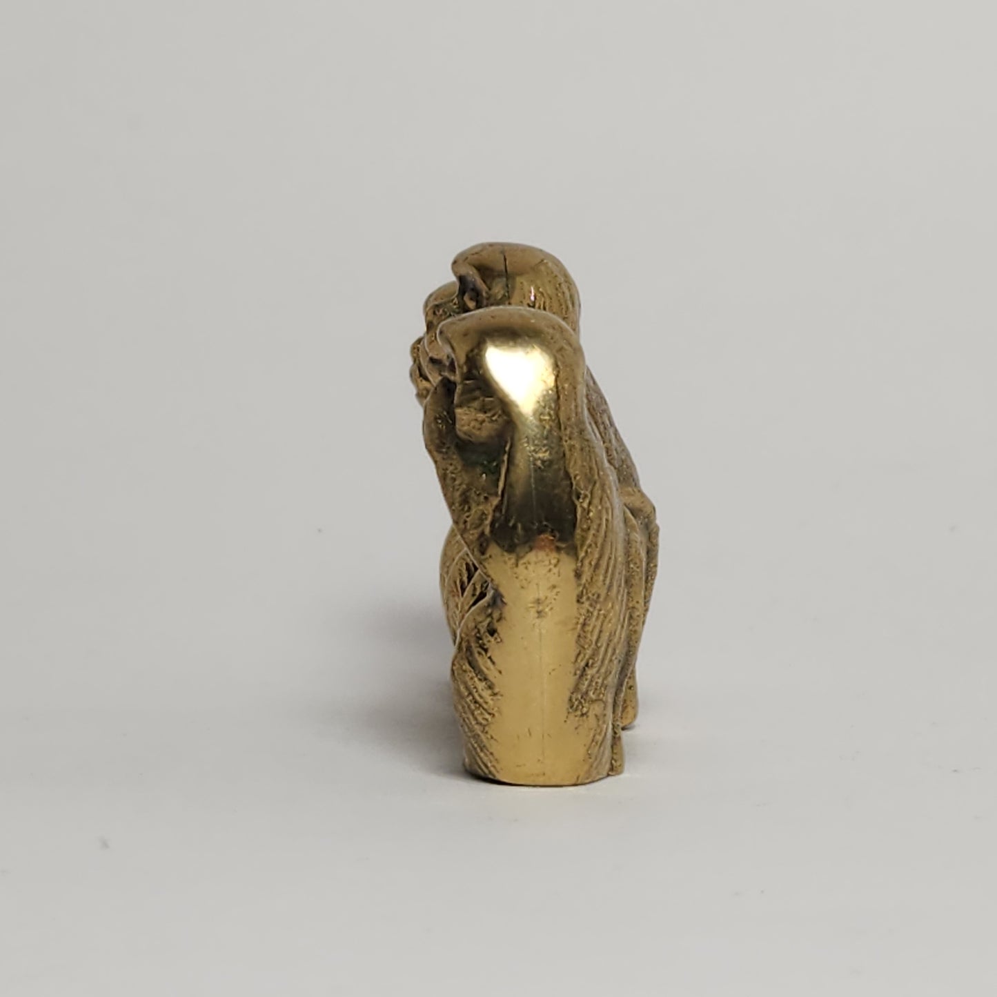 Three Wise Monkeys Brass Figurine