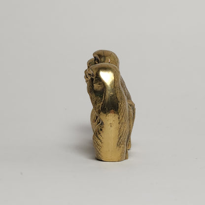 Three Wise Monkeys Brass Figurine