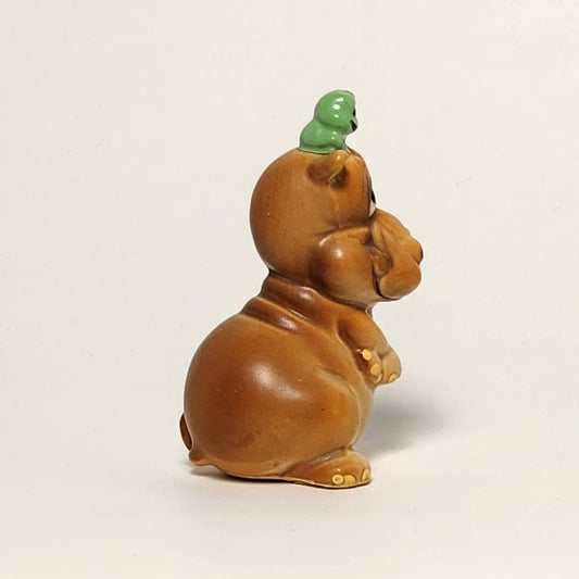 Josef Originals - Porcelain Hippo with Frog Figurine