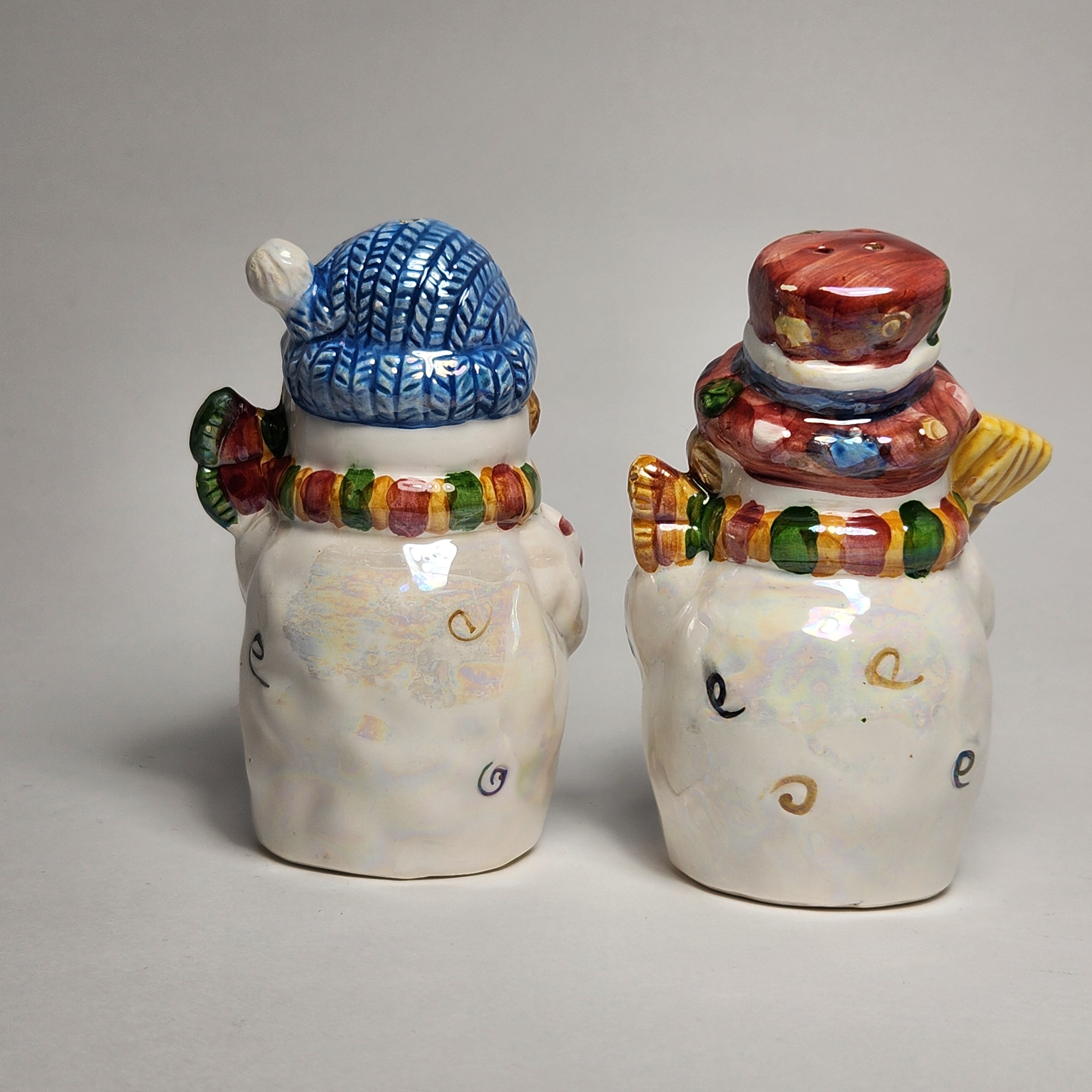 Iridescent Snowman Salt and Pepper Shaker Set – Attic Katz