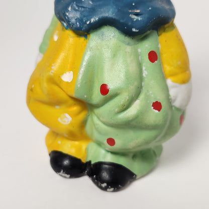 Ceramic Clown Bobblehead Coin Bank Figurine