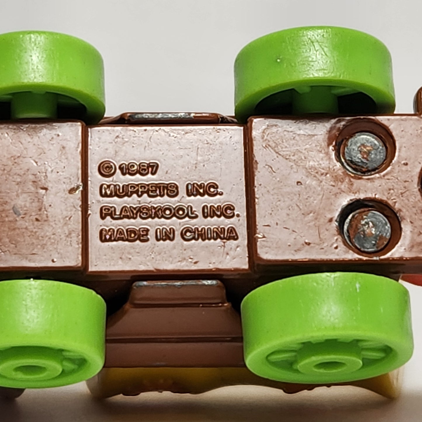 Playskool - Sesame Street Die Cast Car Grover Western Wagon 1987