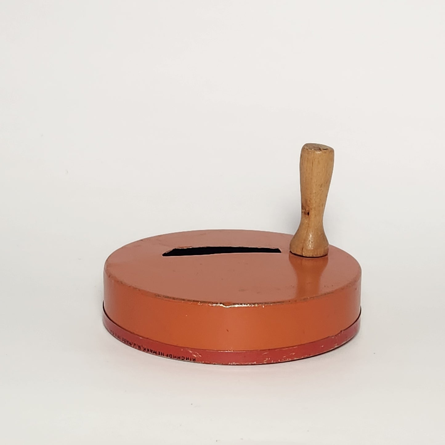 Kirchhof - Tin Lithographed Clown Face Noisemaker Toy with Wooden Handle