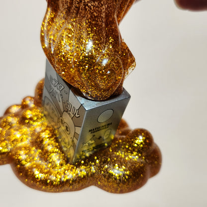 Kidrobot - Matt Groening - Mr. Sparkle (Gold Glitter) 2016