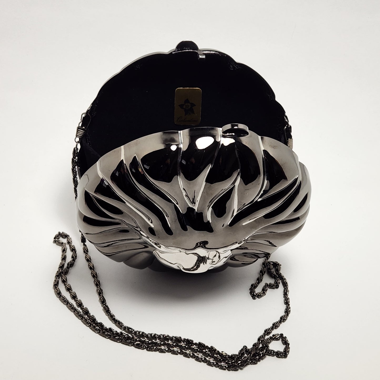 Columbine - Black Lion's Head Hard Shell Crossbody Bag