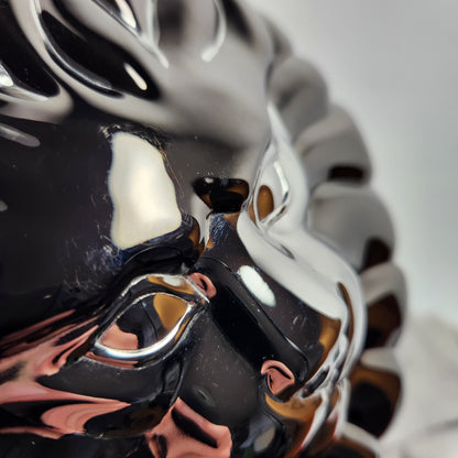 Columbine - Black Lion's Head Hard Shell Crossbody Bag