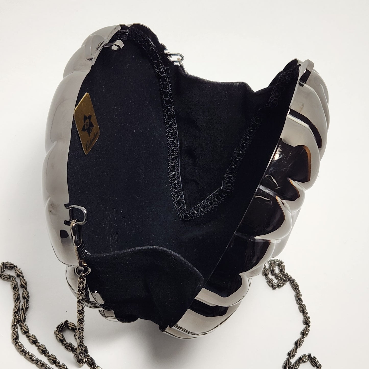 Columbine - Black Lion's Head Hard Shell Crossbody Bag