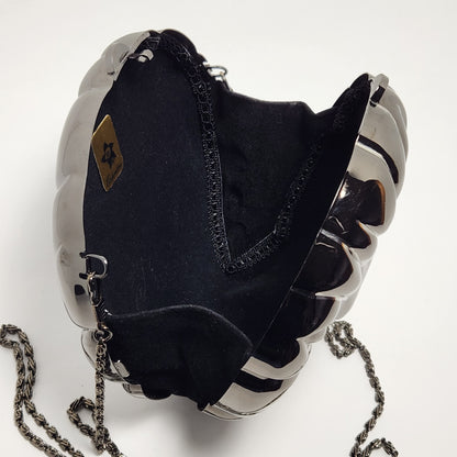 Columbine - Black Lion's Head Hard Shell Crossbody Bag