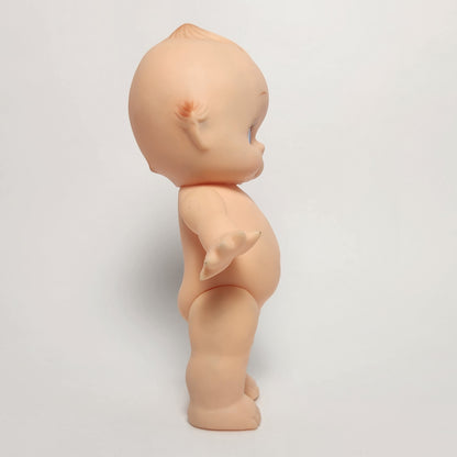Kewpie 8" Rubber Squeak Doll with Pink Crocheted Outfit