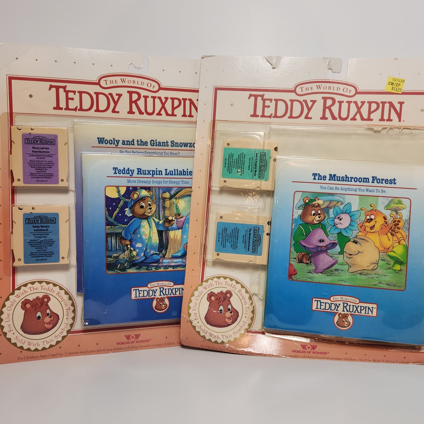 Worlds of Wonder - The World of Teddy Ruxpin Animated Talking Toy and Telephone (Bundle) 1990