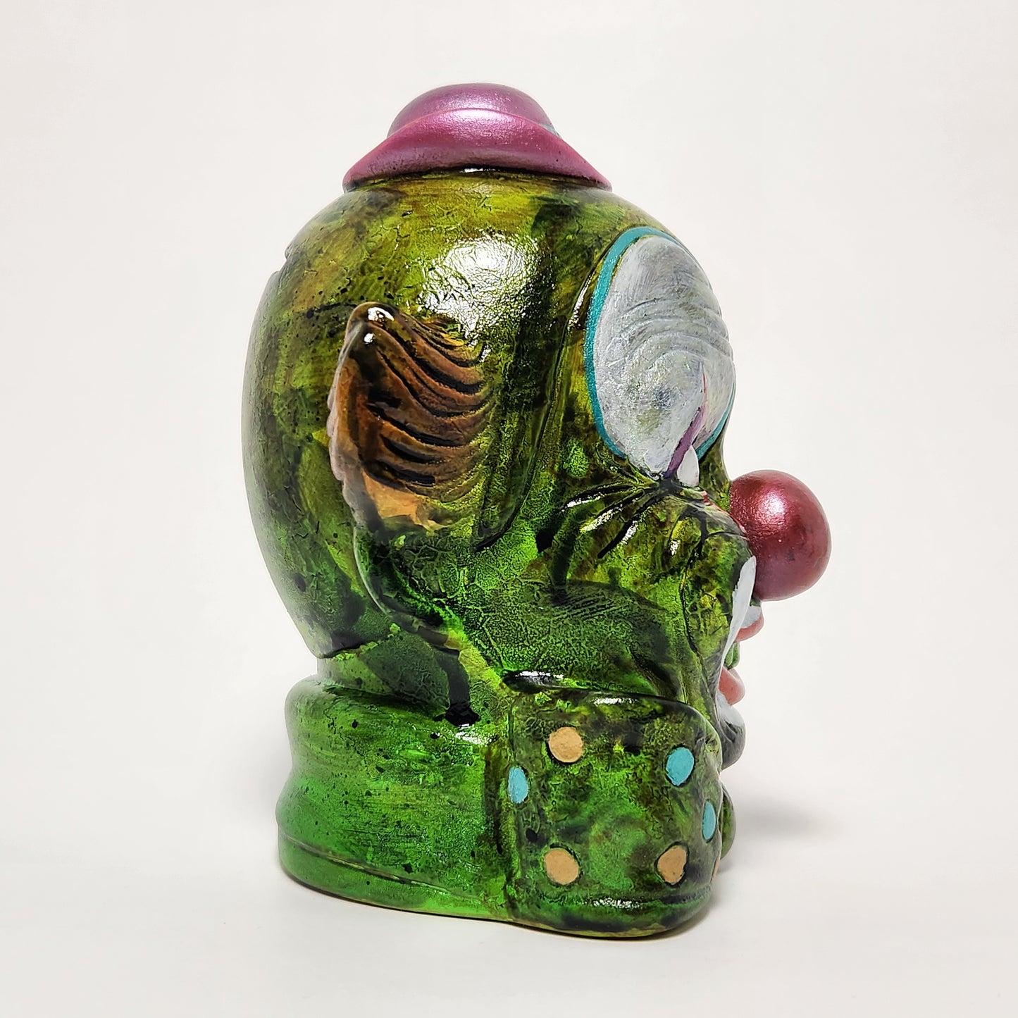 Blvck Oatmeal - "Infectious Laughter" Ceramic Enesco Clown Figurine 2026 (CUSTOM)