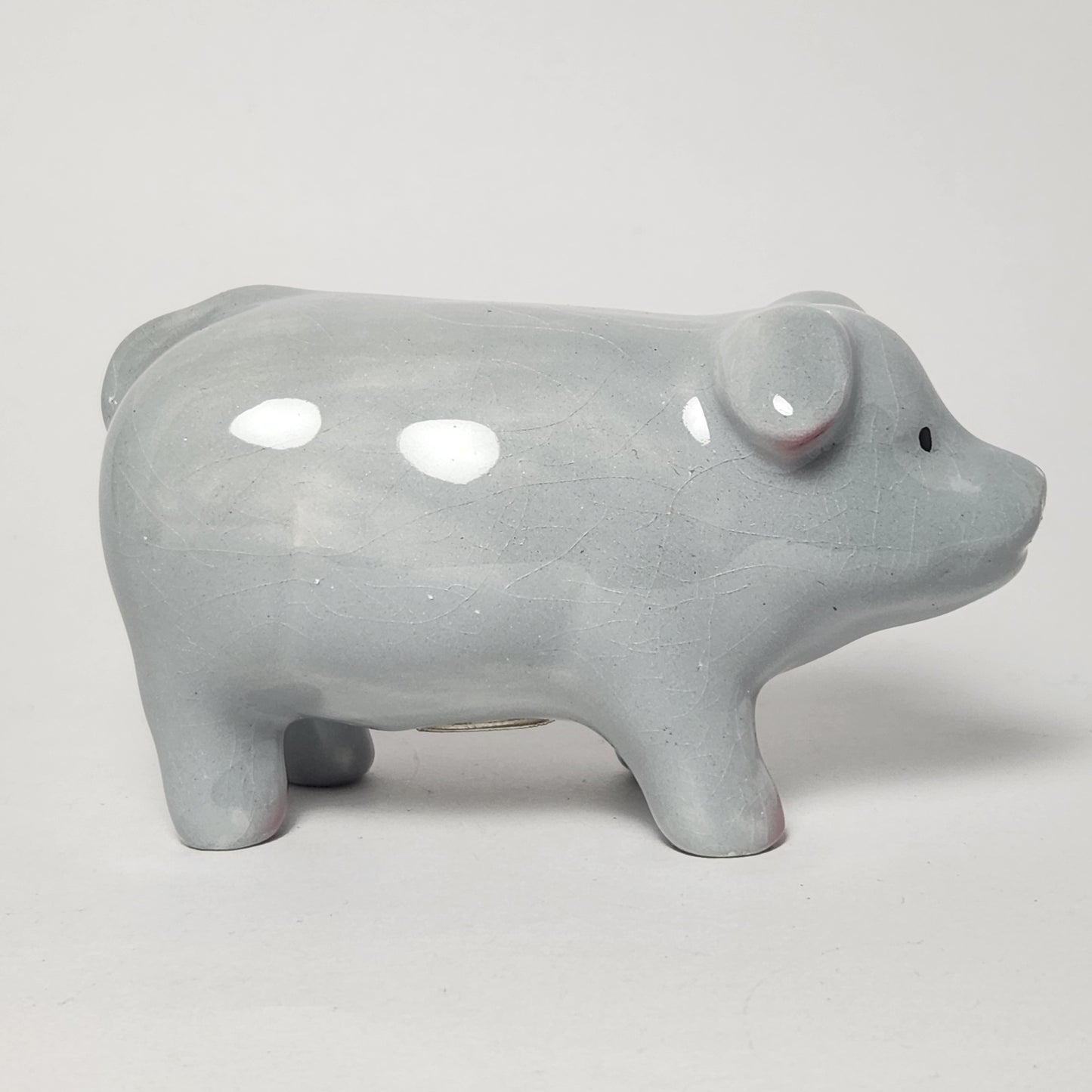 Pink and Gray Pigs Salt and Pepper Shaker Set