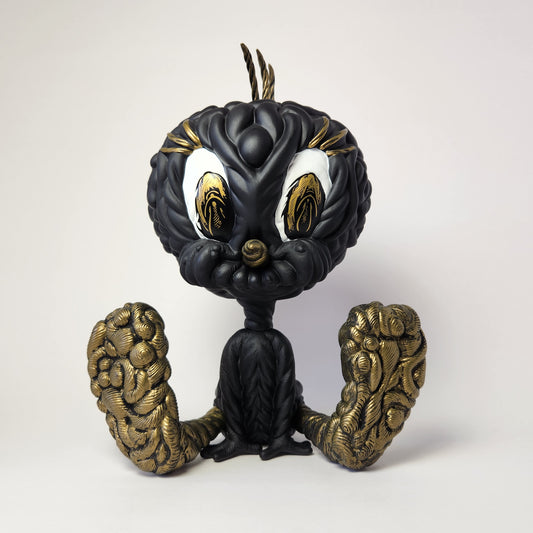 Kidrobot - Mark Dean Veca - Looney Tunes Tweety Bird (Black & Gold) 2015