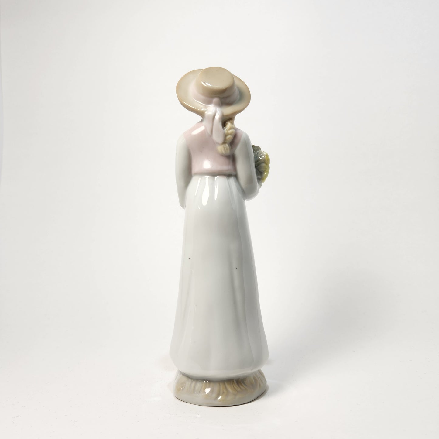Prestige Collector - Porcelain Girl with Flowers and Hat 1990