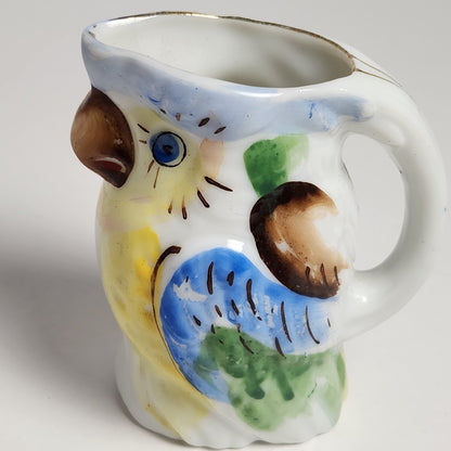 Ceramic Parrot Creamer Pitcher 1950s