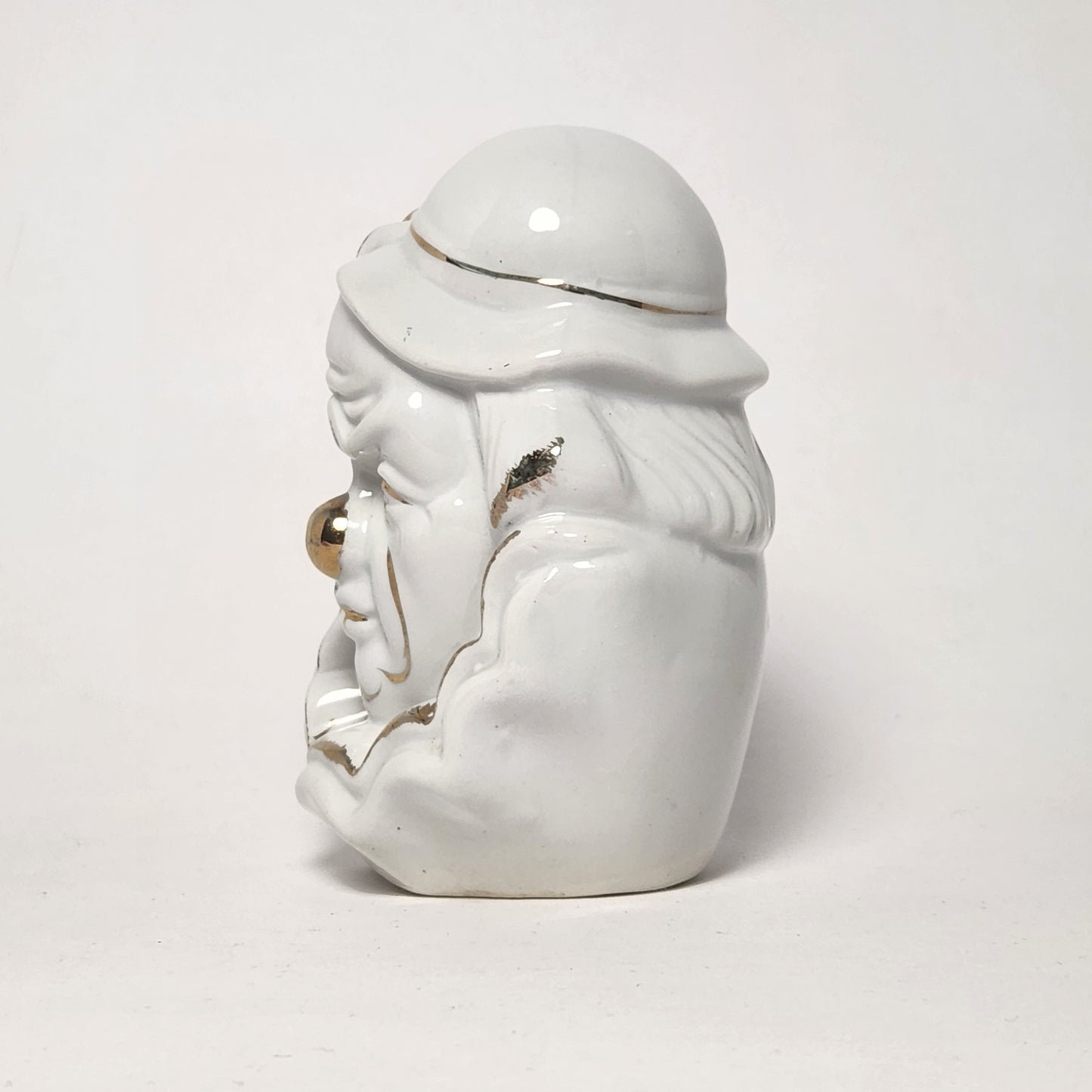 GOT - Porcelain White and Gold Clown Head Bust Figurine