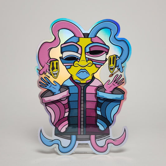 BANGcreated! - Parasitic Dreamer 4.75" Die Cut Holographic Sticker