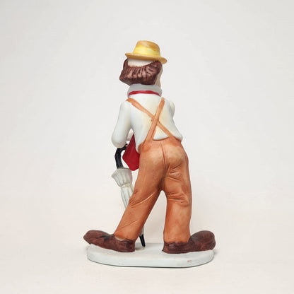 Arnart Imports - Porcelain Clown with Umbrella 1982