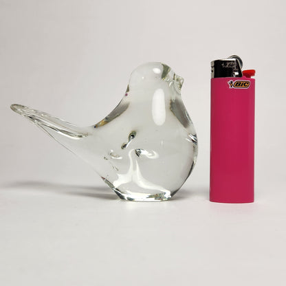 Interpur - Clear Glass Bird Figurine