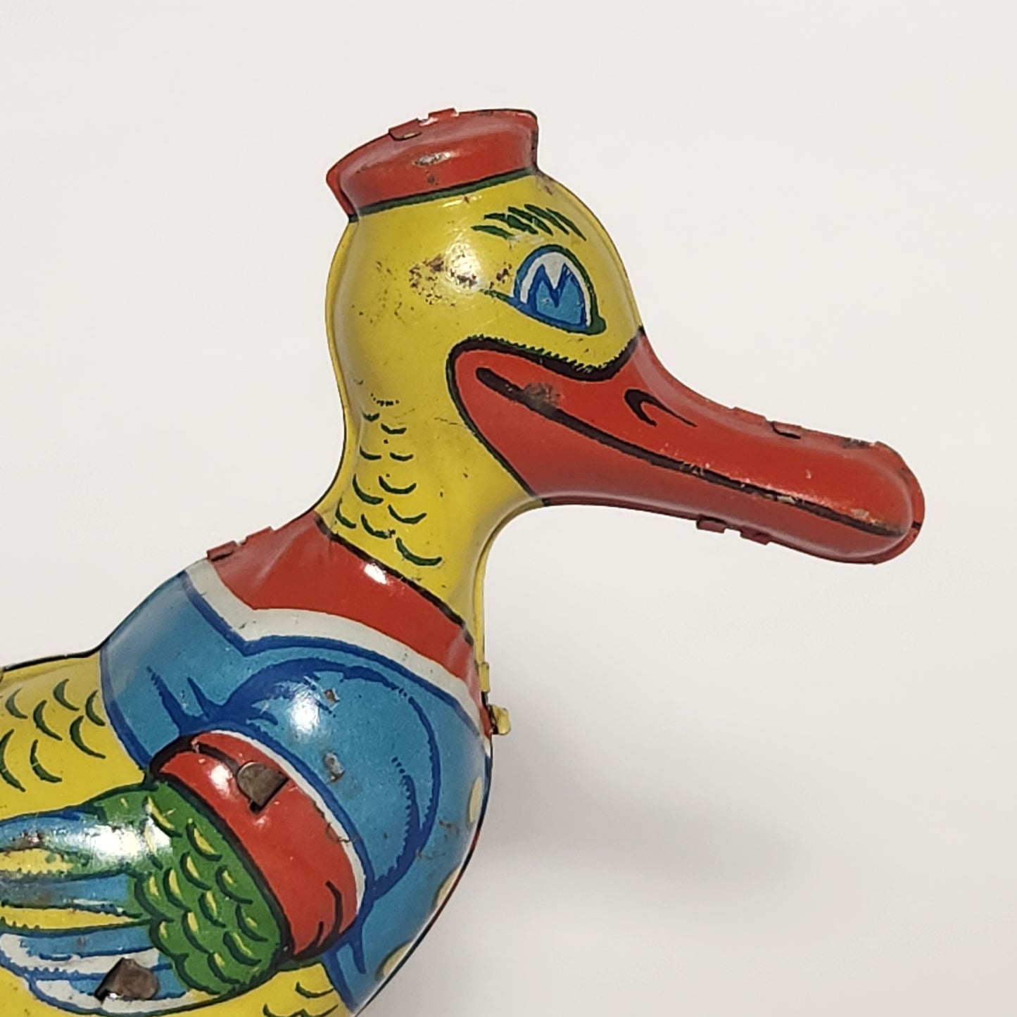 J. Chein & Company - Tin Lithographed Windup Sailor Duck Toy 1930s