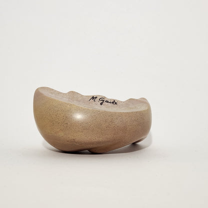 Martin Gaiti - Hand-Carved Stone Sleeping Cat Sculpture