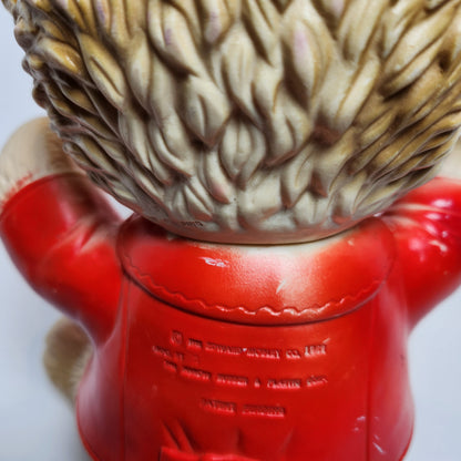 Arrow Rubber and Plastics Corporation - Edward Mobley - Red Bear Rubber Squeak Toy 1962