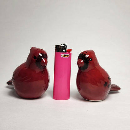 Ceramic Cardinals Salt and Pepper Shaker Set