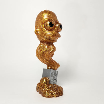 Kidrobot - Matt Groening - Mr. Sparkle (Gold Glitter) 2016