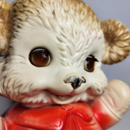 Arrow Rubber and Plastics Corporation - Edward Mobley - Red Bear Rubber Squeak Toy 1962
