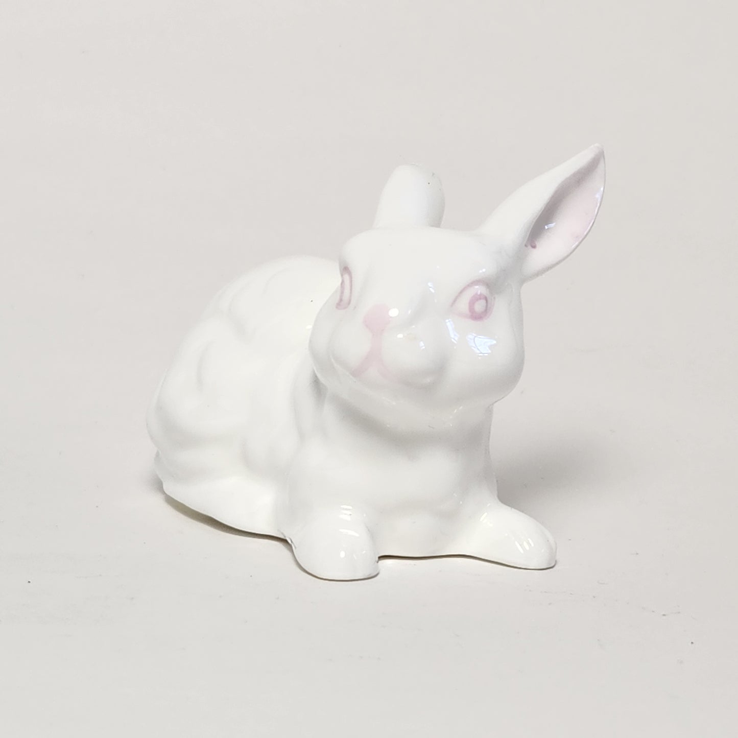 White Bone China Rabbit Figurine