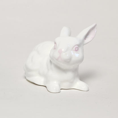 White Bone China Rabbit Figurine