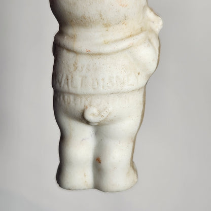 Walt Disney - Porcelain Bisque Three Little Pigs Fifer Figurine 1930s