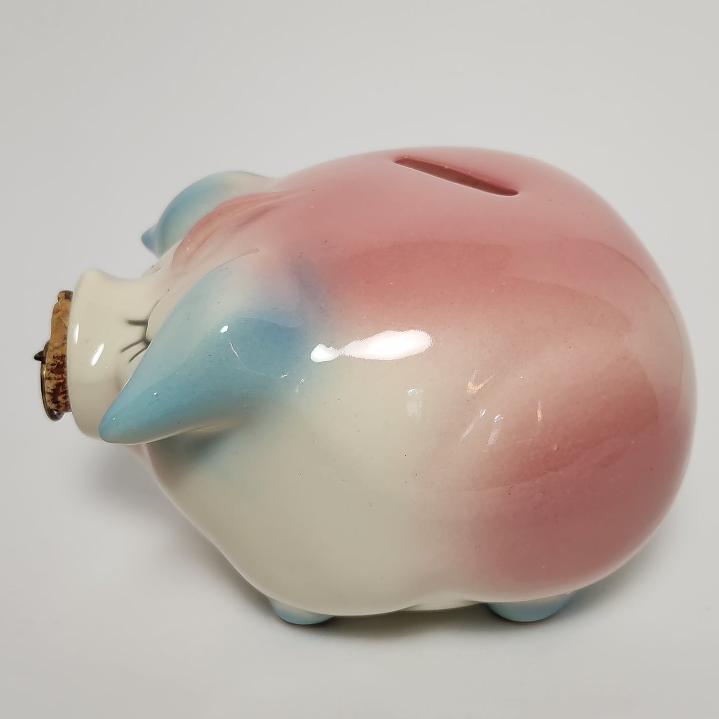 Hull Leeds - Pink Corky Pig Ceramic Piggy Bank 1957