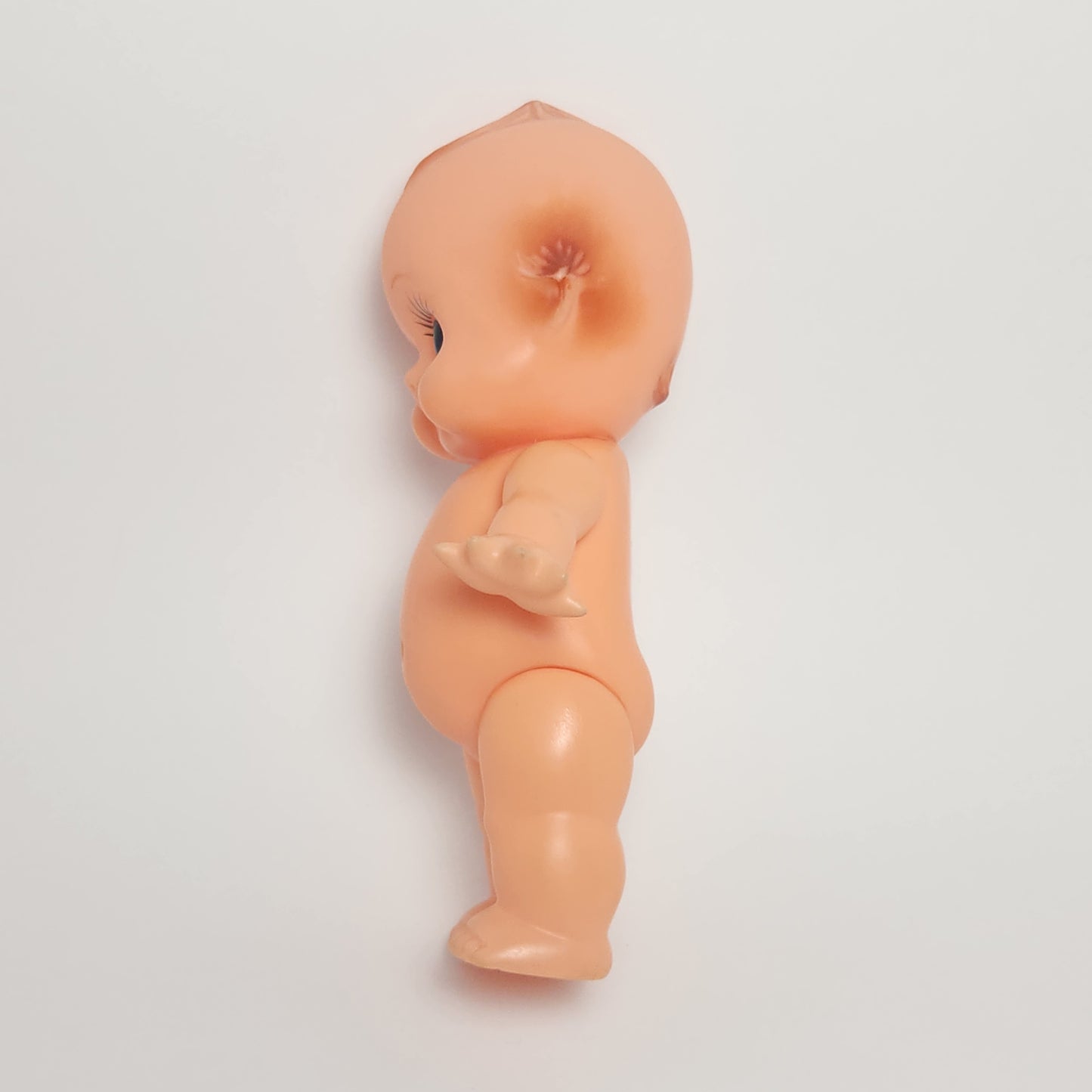 Kewpie 8" Rubber Squeak Doll with Crocheted Dress