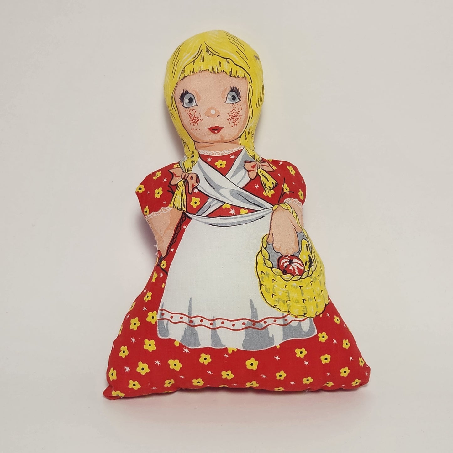 Handmade Red Riding Hood, Grandmother and Big Bad Wolf Plush Pillow Dolls Set of 3