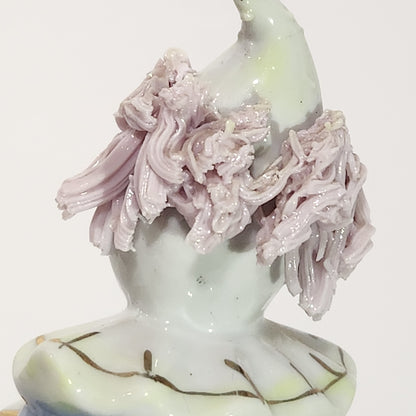 Spaghetti Hair Clown with Accordion Figurine