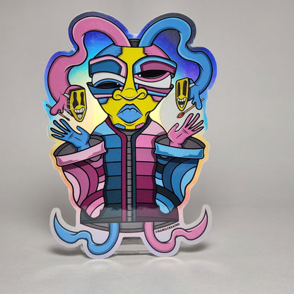 BANGcreated! - Parasitic Dreamer 4.75" Die Cut Holographic Sticker