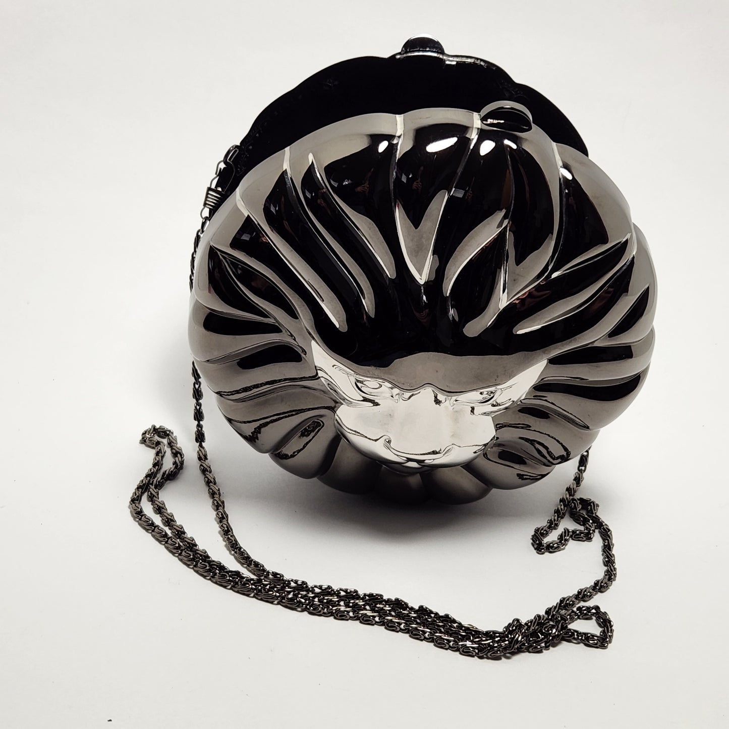 Columbine - Black Lion's Head Hard Shell Crossbody Bag