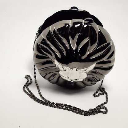 Columbine - Black Lion's Head Hard Shell Crossbody Bag