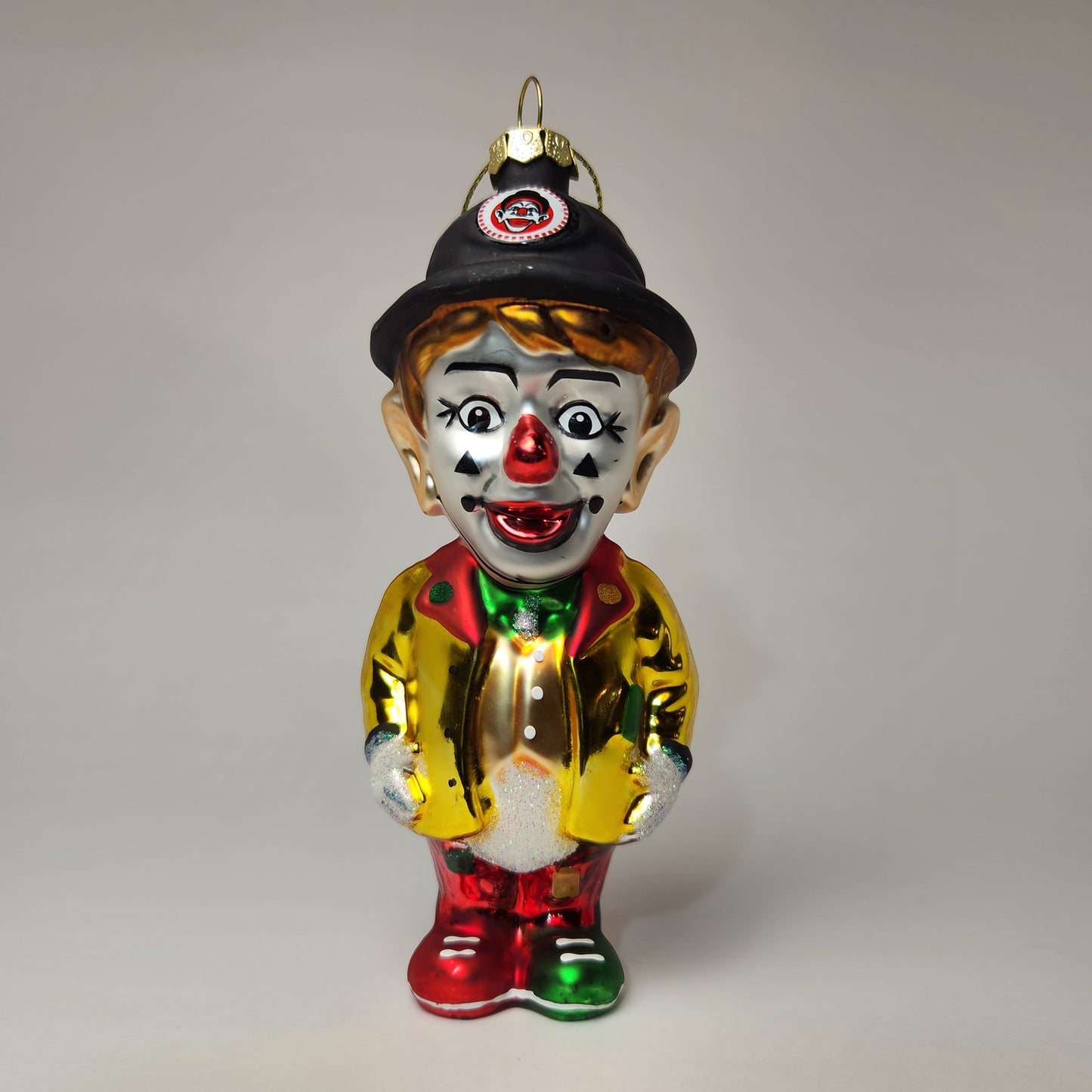 Archie McPhee - J.P. Patches Clown Glass Ornament 2010s